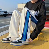 Hearujoy Straight Men's Sweatpants Flated Young La Jogger New Items In Baggy Trousers Goth Vintage Summer Casual Stylish Man Sweat Pants